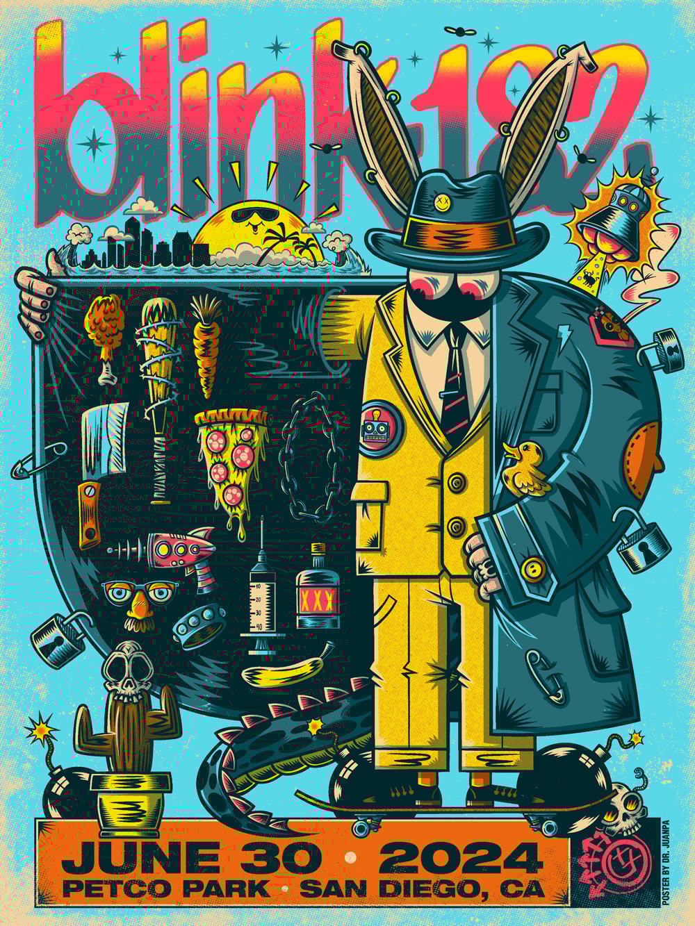 BLINK 182 San Diego CA 2024 (Regular & Foil) | Doctor Juanpa